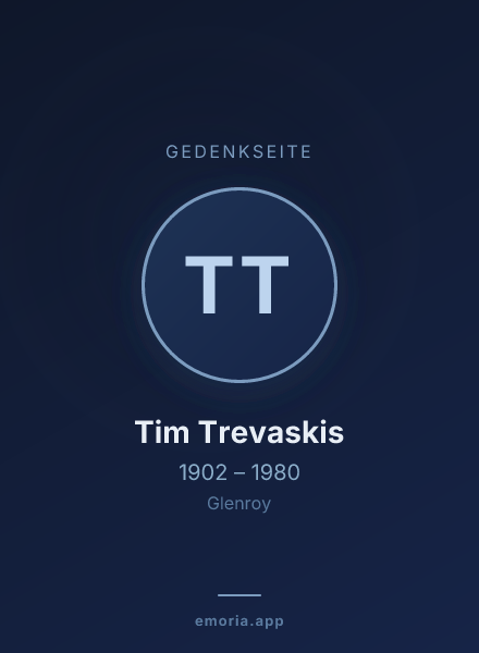 Gedenkportrait von Tim Trevaskis