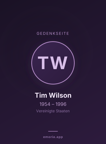 Gedenkportrait von Tim Wilson
