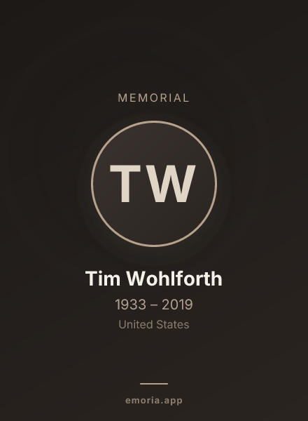 Memorial portrait of Tim Wohlforth