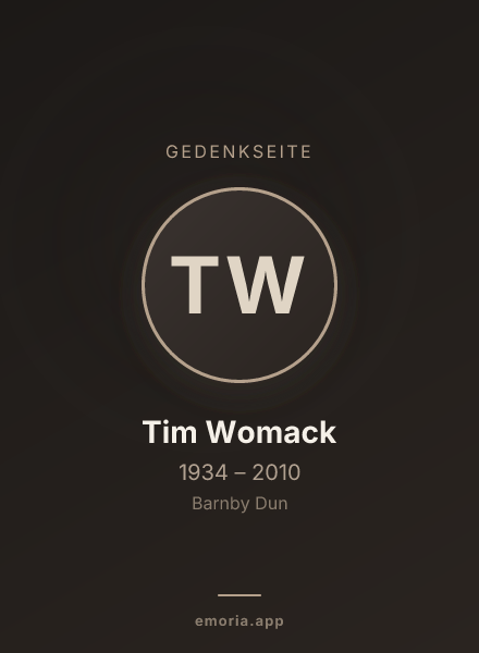 Gedenkportrait von Tim Womack