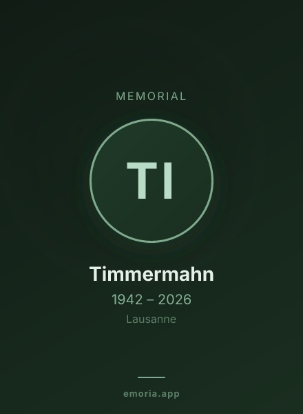 Memorial portrait of Timmermahn