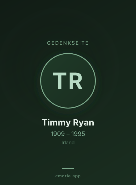 Gedenkportrait von Timmy Ryan