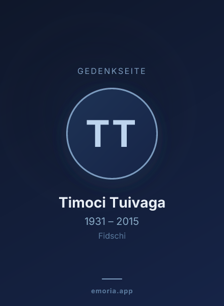 Gedenkportrait von Timoci Tuivaga