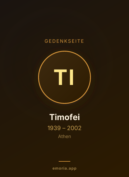 Gedenkportrait von Timofei