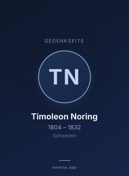 Gedenkportrait von Timoleon Noring