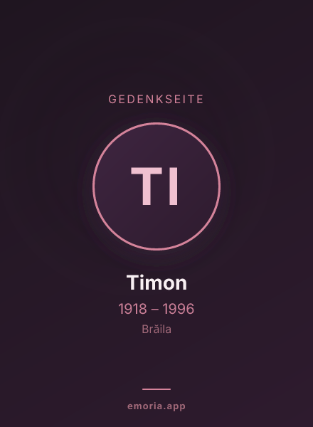 Gedenkportrait von Timon