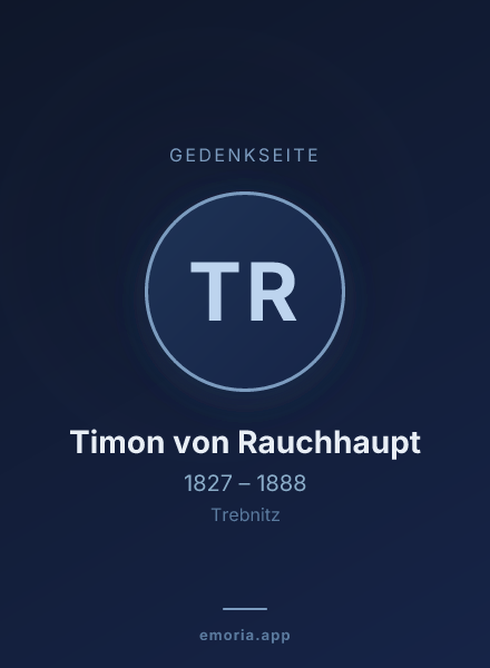 Gedenkportrait von Timon von Rauchhaupt