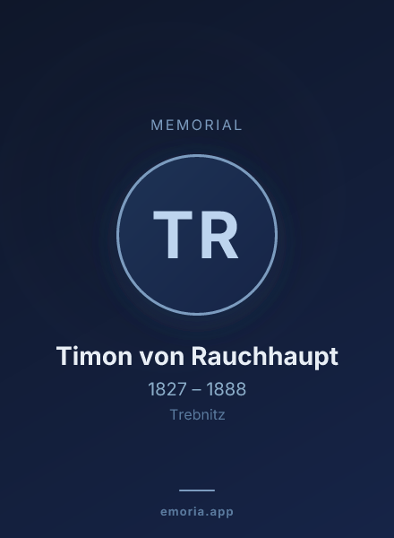 Memorial portrait of Timon von Rauchhaupt