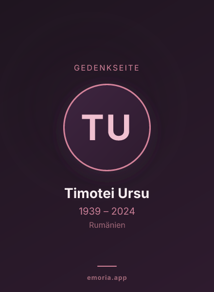Gedenkportrait von Timotei Ursu