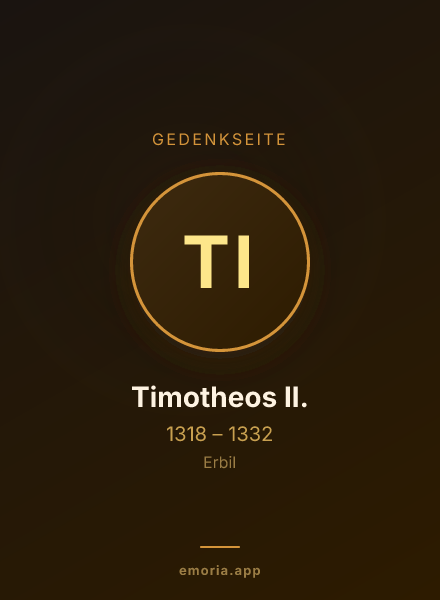 Gedenkportrait von Timotheos II.