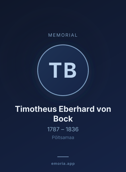 Memorial portrait of Timotheus Eberhard von Bock