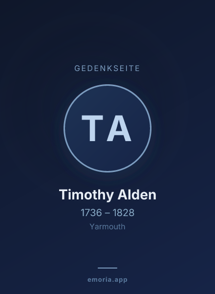 Gedenkportrait von Timothy Alden
