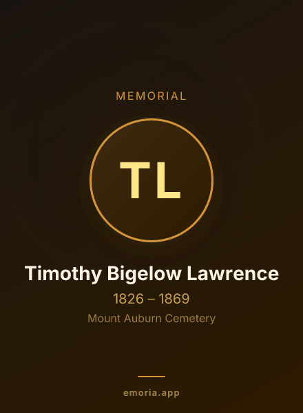 Memorial portrait of Timothy Bigelow Lawrence