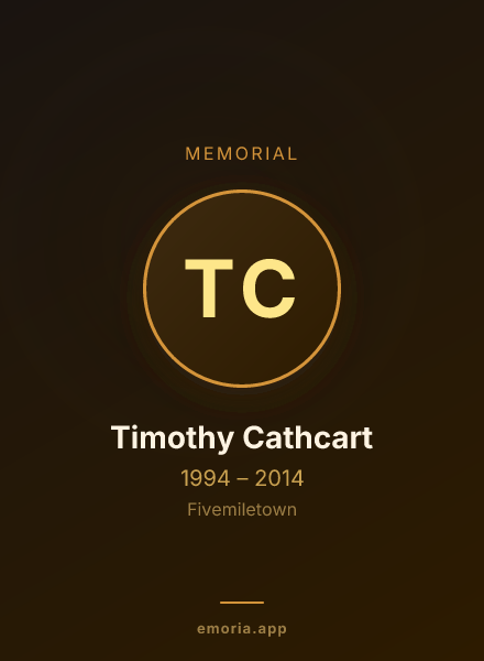 Memorial portrait of Timothy Cathcart