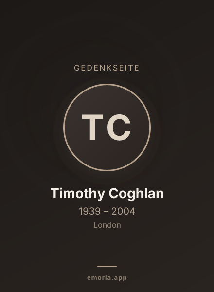 Gedenkportrait von Timothy Coghlan