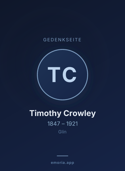 Gedenkportrait von Timothy Crowley