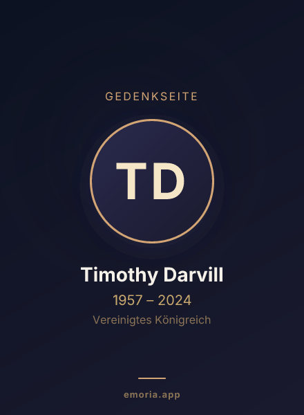 Gedenkportrait von Timothy Darvill