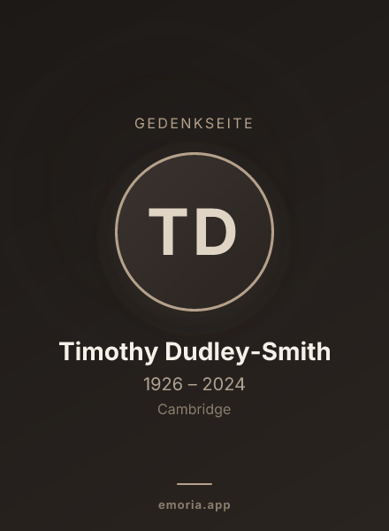 Gedenkportrait von Timothy Dudley-Smith
