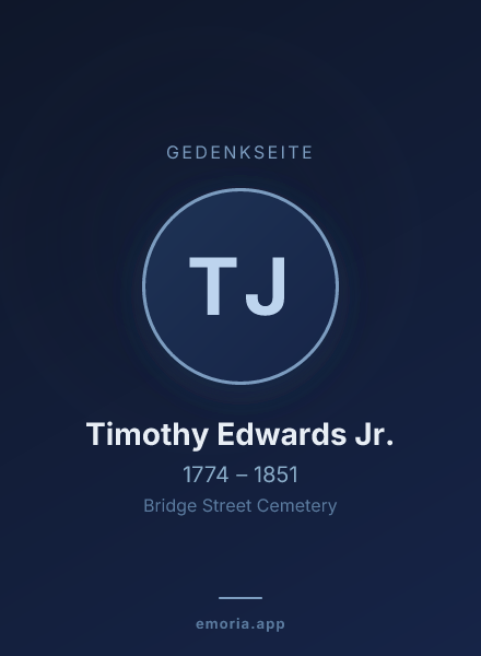 Gedenkportrait von Timothy Edwards Jr.
