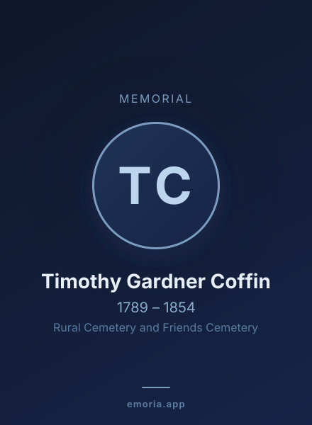 Memorial portrait of Timothy Gardner Coffin