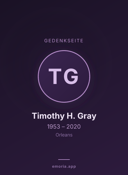 Gedenkportrait von Timothy H. Gray