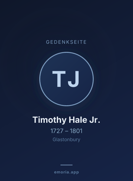 Gedenkportrait von Timothy Hale Jr.