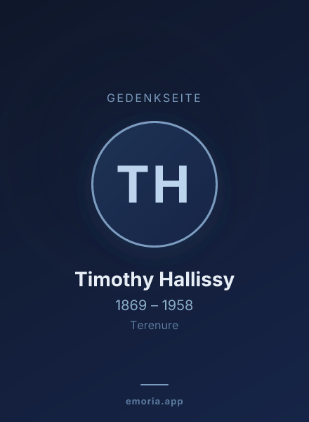 Gedenkportrait von Timothy Hallissy
