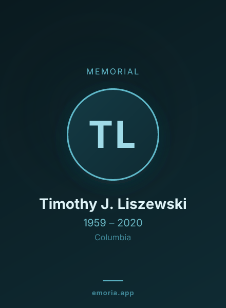 Memorial portrait of Timothy J. Liszewski