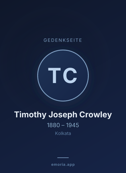 Gedenkportrait von Timothy Joseph Crowley