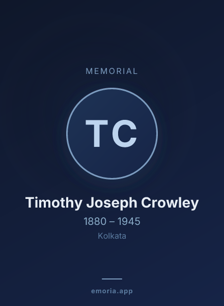 Memorial portrait of Timothy Joseph Crowley