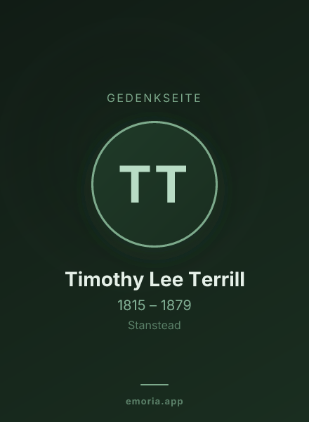 Gedenkportrait von Timothy Lee Terrill