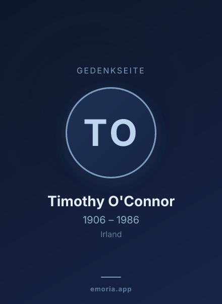 Gedenkportrait von Timothy O'Connor