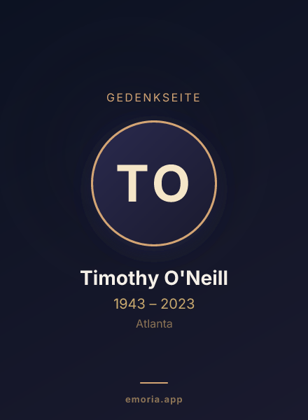 Gedenkportrait von Timothy O'Neill