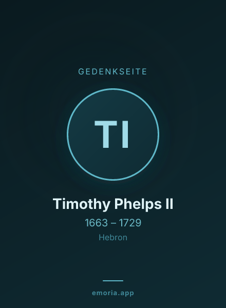 Gedenkportrait von Timothy Phelps II