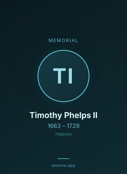 Memorial portrait of Timothy Phelps II
