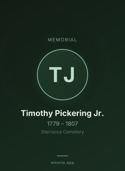 Memorial portrait of Timothy Pickering Jr.