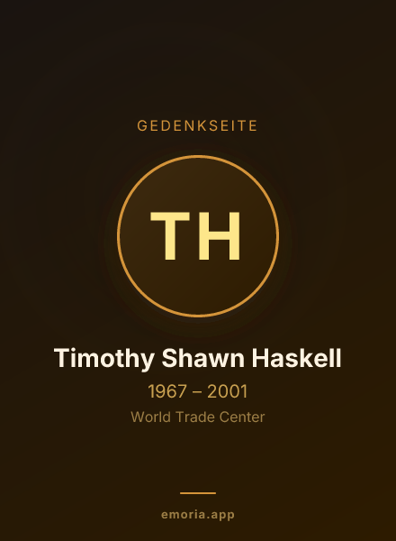 Gedenkportrait von Timothy Shawn Haskell