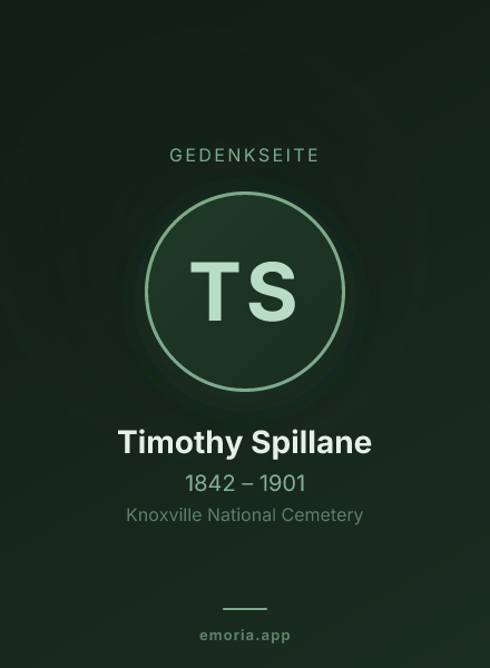 Gedenkportrait von Timothy Spillane