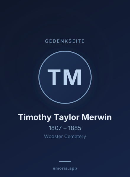 Gedenkportrait von Timothy Taylor Merwin