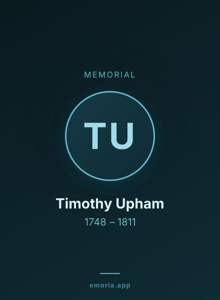 Memorial portrait of Timothy Upham