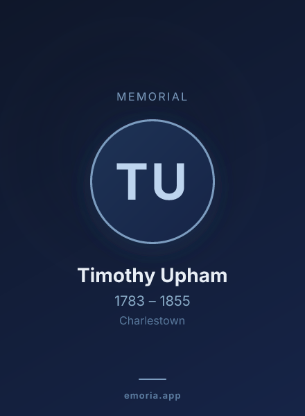 Memorial portrait of Timothy Upham