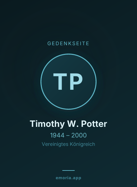 Gedenkportrait von Timothy W. Potter