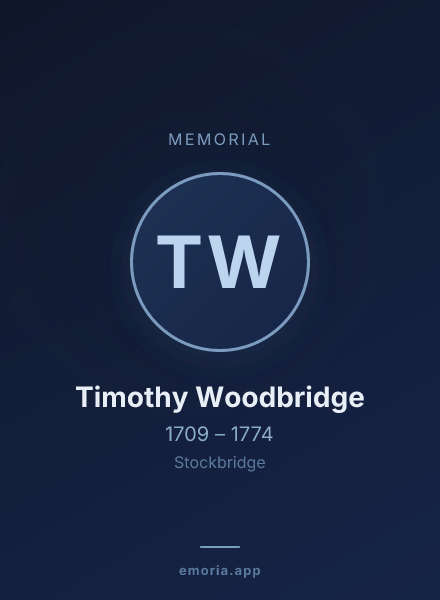 Memorial portrait of Timothy Woodbridge