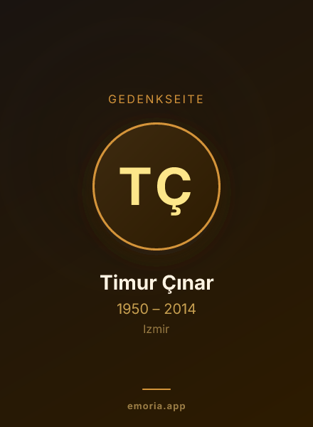 Gedenkportrait von Timur Çınar
