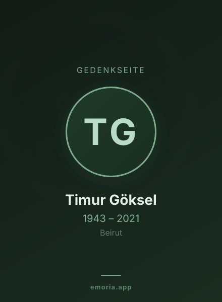 Gedenkportrait von Timur Göksel