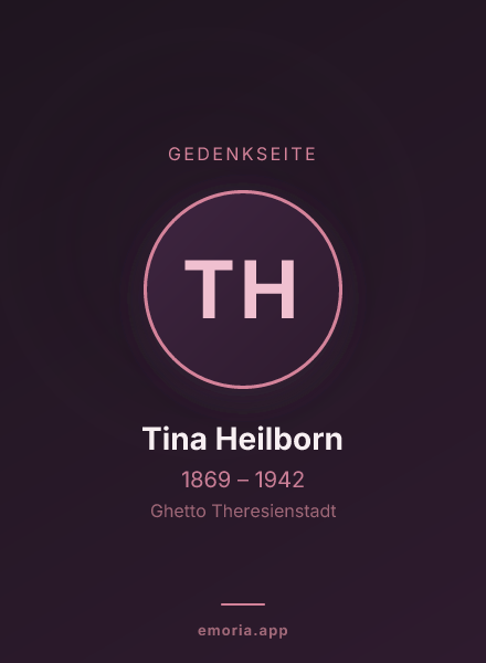 Gedenkportrait von Tina Heilborn