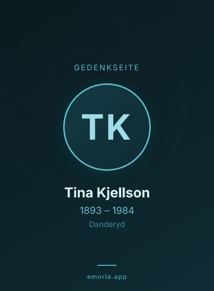 Gedenkportrait von Tina Kjellson