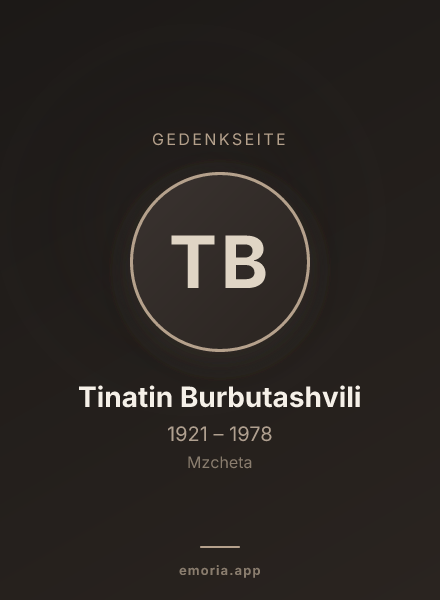 Gedenkportrait von Tinatin Burbutashvili