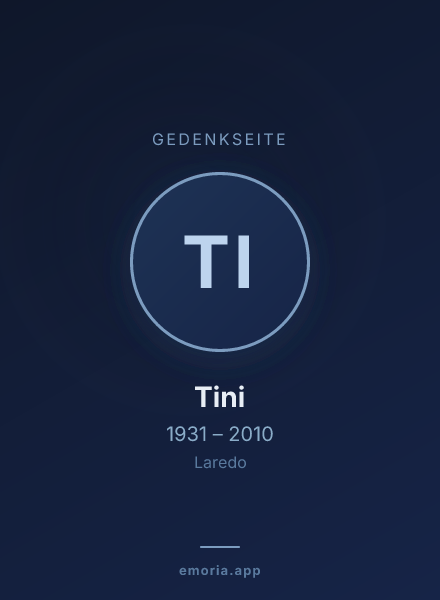 Gedenkportrait von Tini