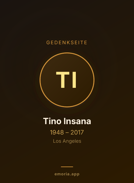 Gedenkportrait von Tino Insana